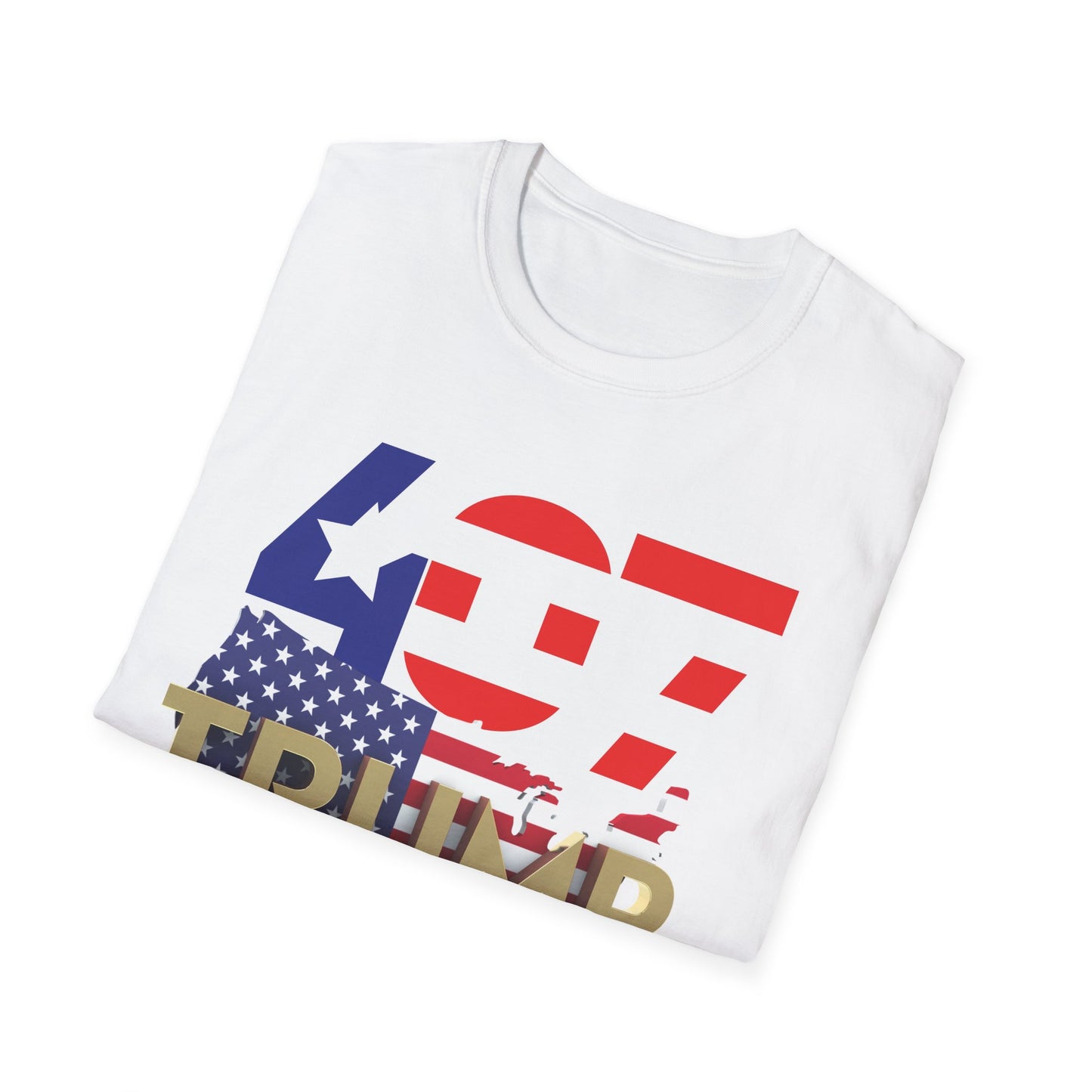 Unisex Patriotic Trump T-Shirt - 407 USA Flag Design