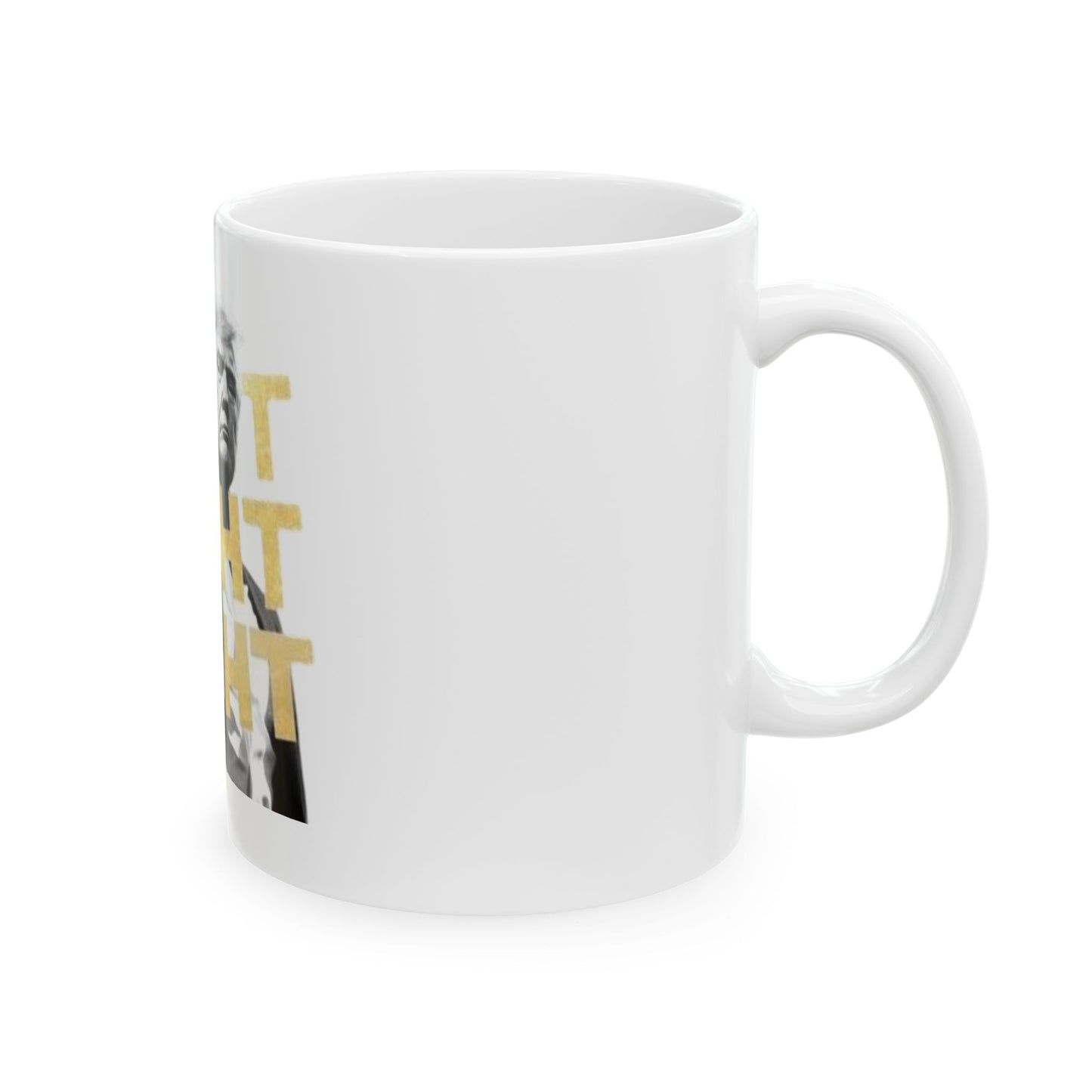 Motivational Ceramic Mug - "Fight Fight Fight" - Perfect Gift for Activists & Supporters