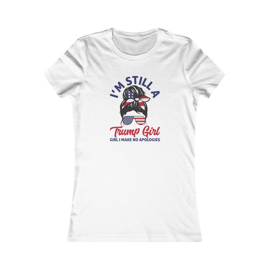 Patriotic Women's Tee - "I'm Still A Trump Girl"