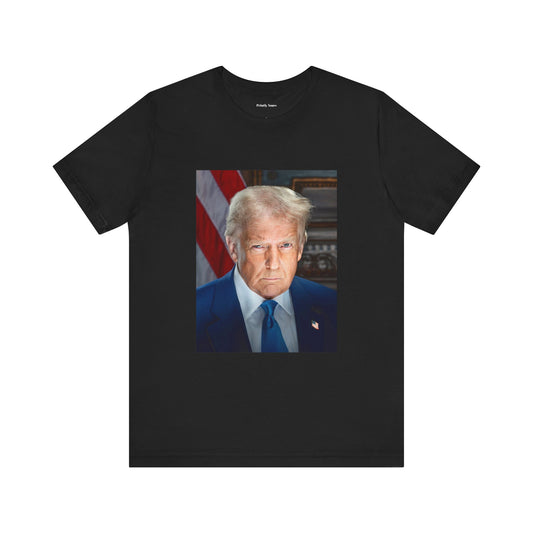 Political Statement Unisex Tee - '47' Design with Iconic Portrait