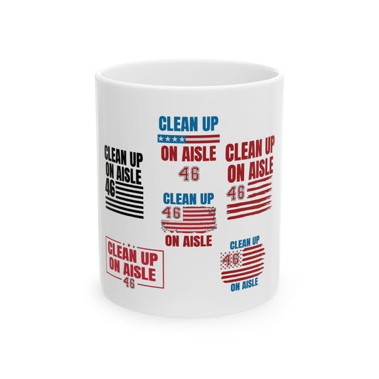 Funny Clean Up Ceramic Mug - 11oz & 15oz - Ideal Gift for Gamers & Office Workers