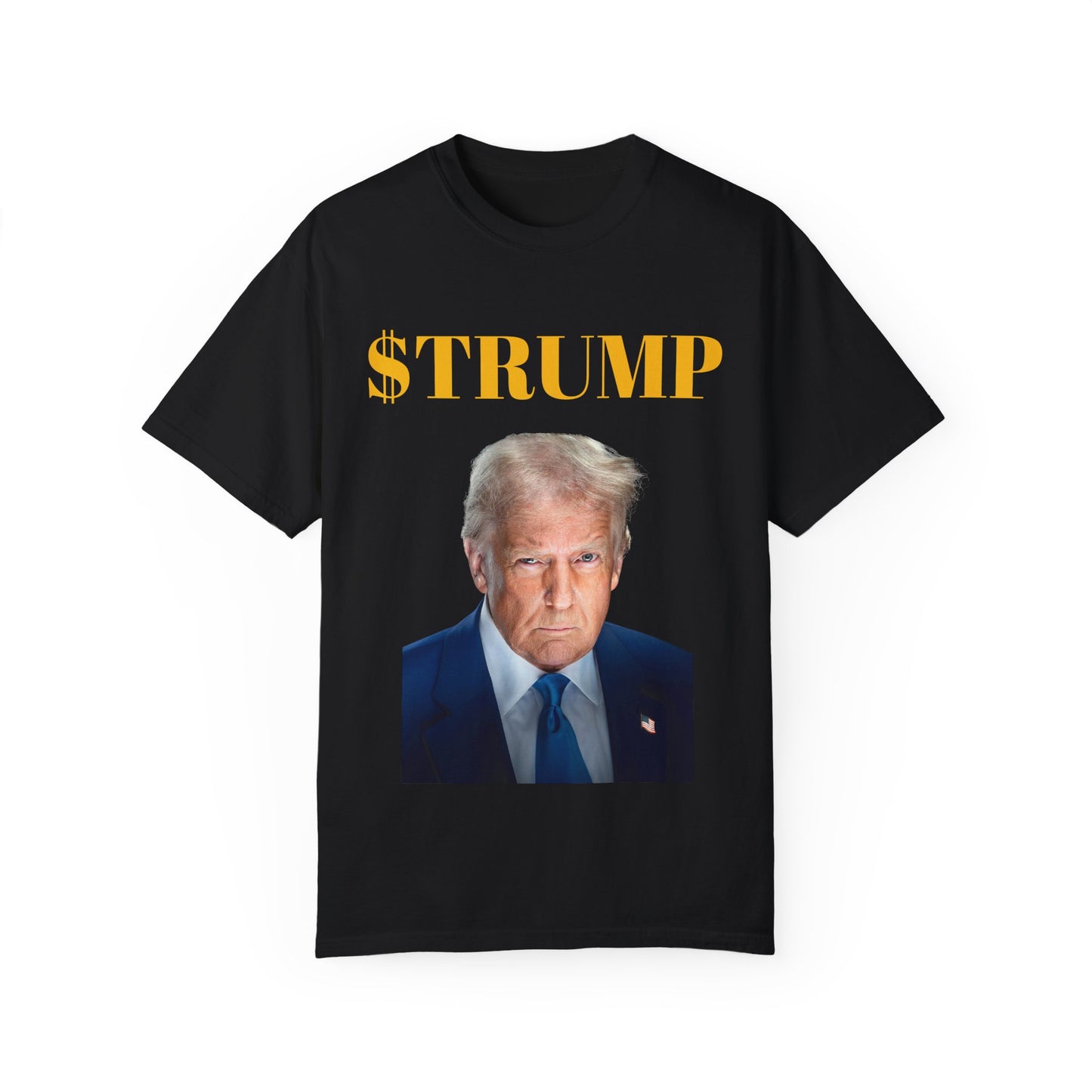 Unisex Garment-Dyed T-Shirt with $TRUMP Design - Statement Tee for Political Enthusiasts